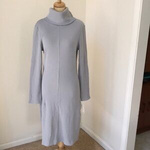 New! Kate large grey turtle neck long sleeve dress.